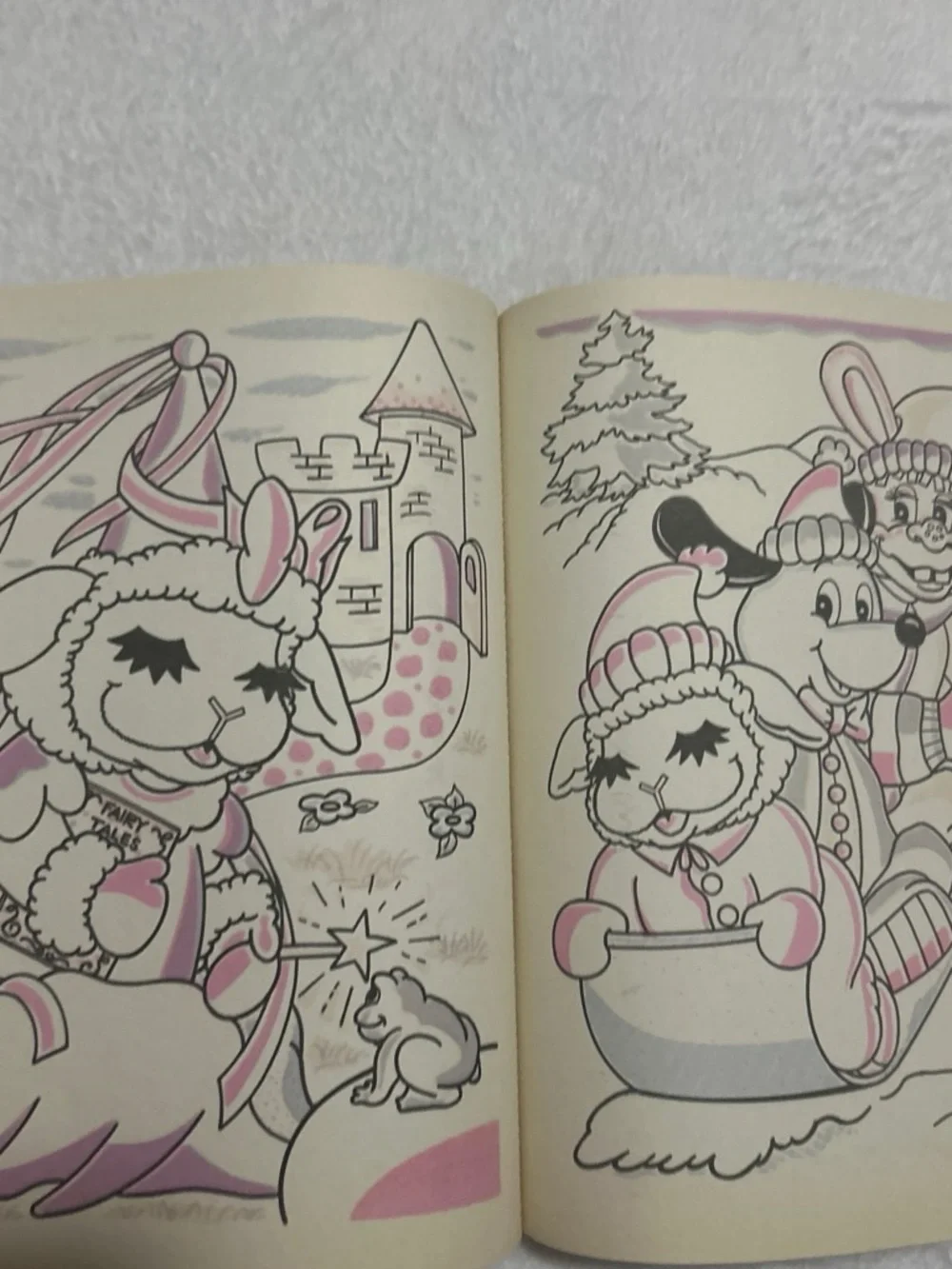 Vintage Lamb Chop Paint With Water Kids Activity Book - Purple